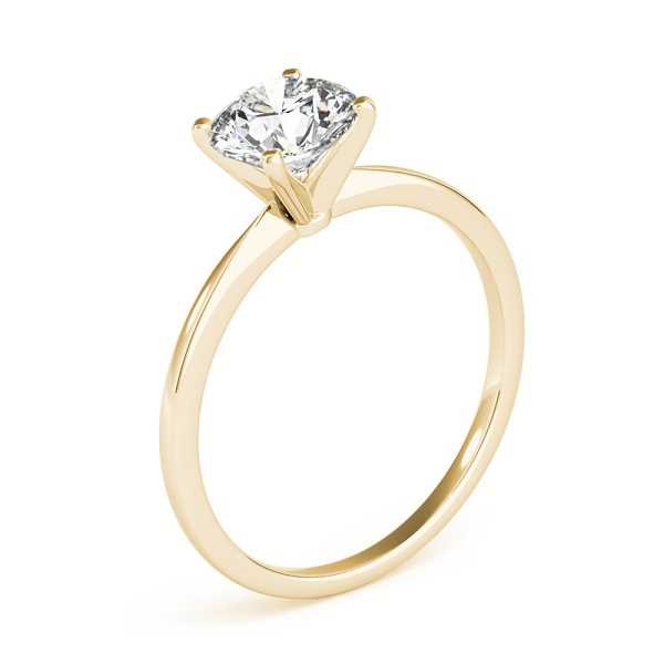 טבעת אירוסין משובצת יהלום מעבדה 1.01 קראט בעיצוב זהב צהוב 14K